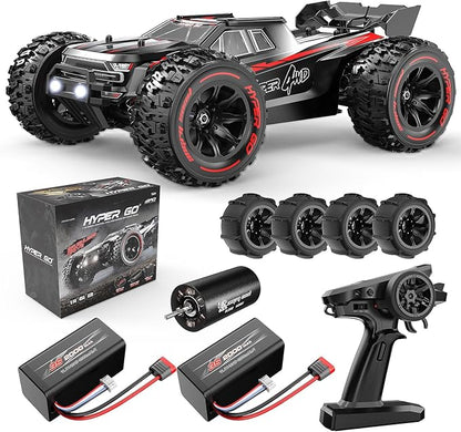 HYPER GO H14BM 1/14 Brushless RC Car for Adults, Fast 50 MPH, RC Truck 4X4 Off-road Waterproof, Electric High Speed RC Car, Terrible Fast Extreme RC Truck with 3S Battery for Snow and Sand