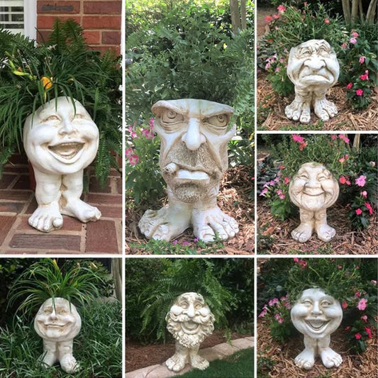 🔥SUMMER SALE NOW🔥  Mugglys Face Statue Planter