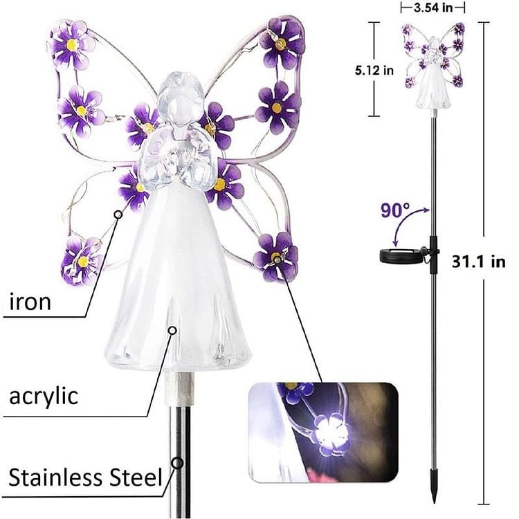 [LAST DAY -49% OFF]Waterproof 👼 Solar Angel lights