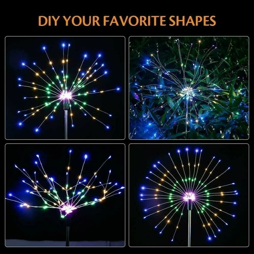 🎁Waterproof  Solar Garden Fireworks Lamp🎇