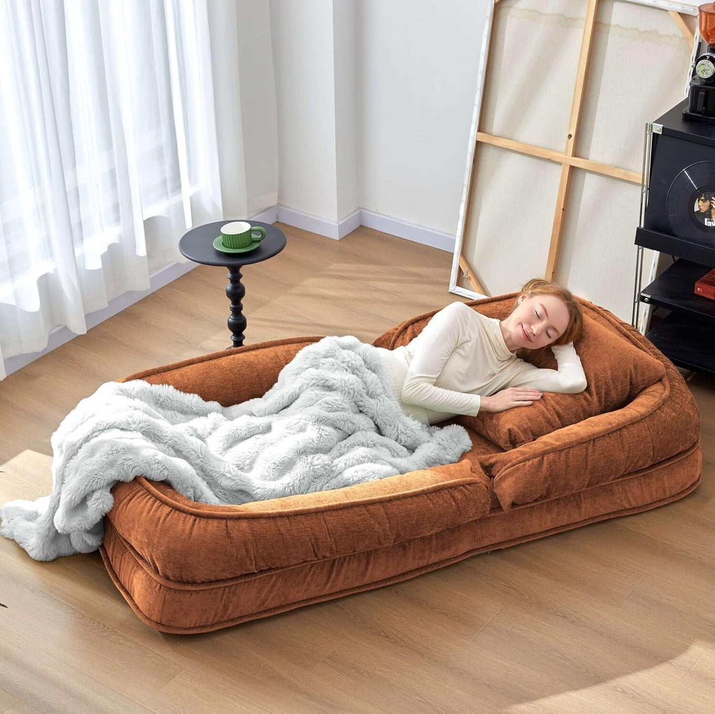 💖Last Day Valentine Early Bird Sale💖Foldable Lazy Sofa Bed Floor Chair