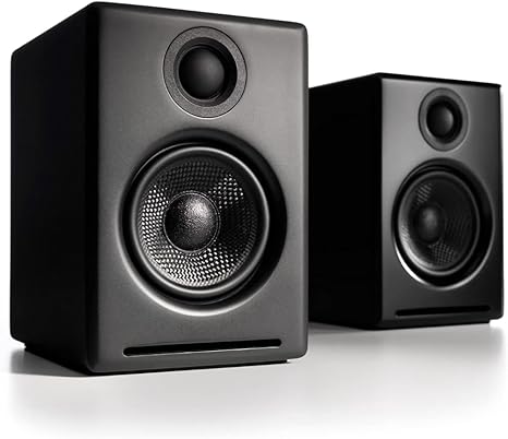 Audioengine A2 Plus Wireless Bluetooth Desktop Speakers - 60W Computer Speakers for Music and Gaming