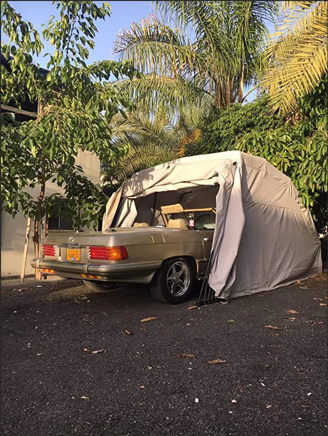 Integrated folding garage