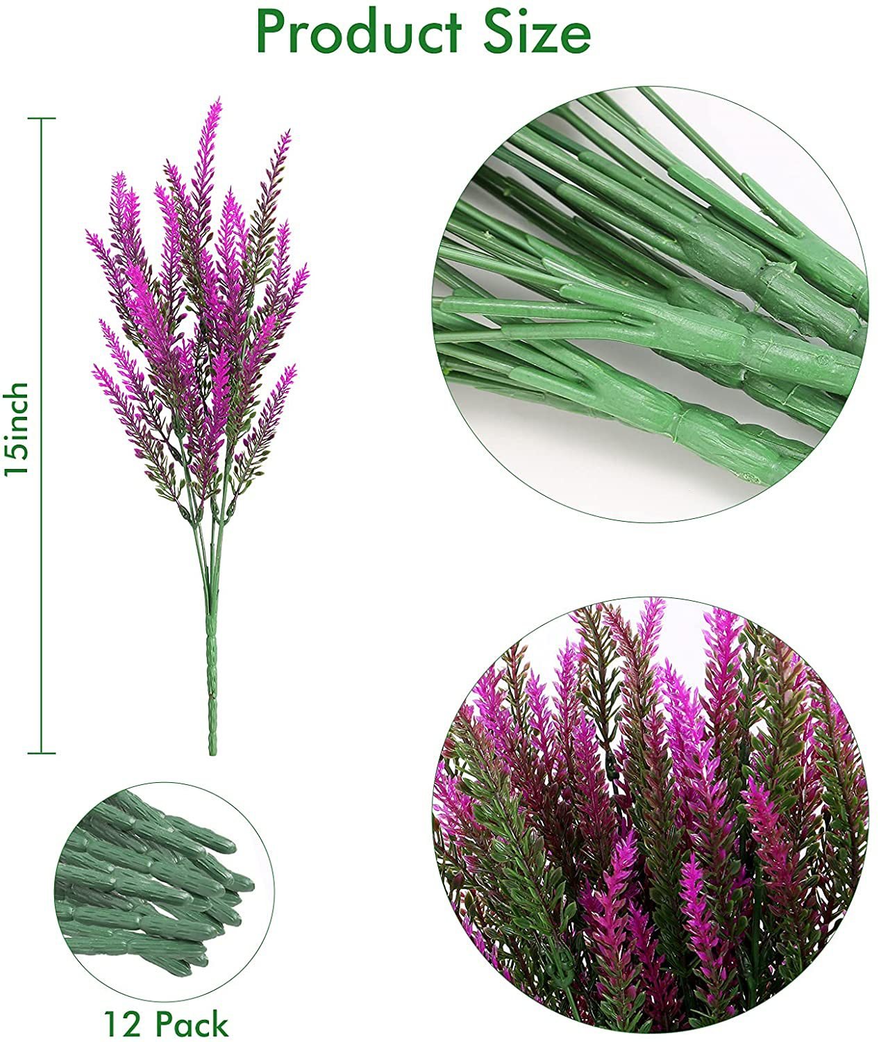 🌸Last Day 48% OFF-Outdoor Artificial Lavender Flowers💐