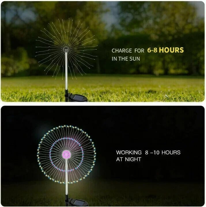 🎁Waterproof  Solar Garden Fireworks Lamp🎇