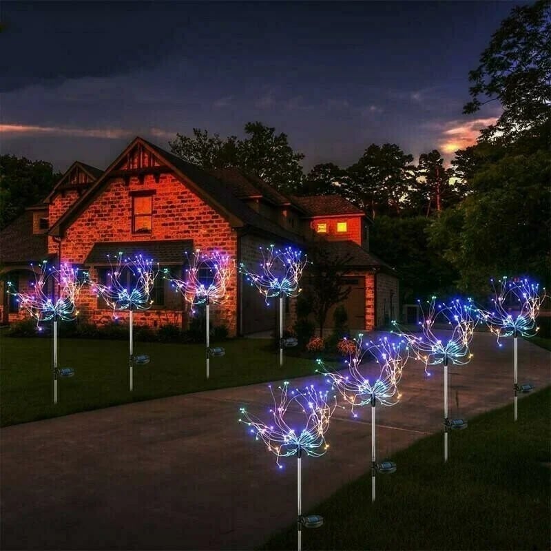 🎁Waterproof  Solar Garden Fireworks Lamp🎇