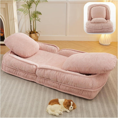 💖Last Day Valentine Early Bird Sale💖Foldable Lazy Sofa Bed Floor Chair