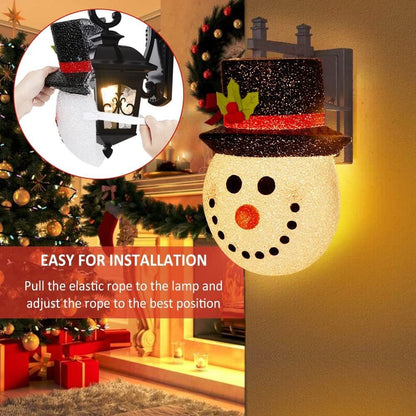 Snowman Porch Light Covers