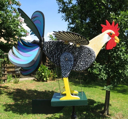 🐓2023 Best Garden Decor-The live rooster windmills