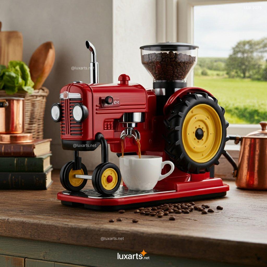 tractor shaped coffee makers