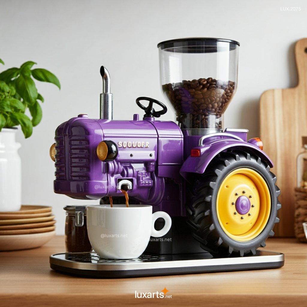 tractor shaped coffee makers