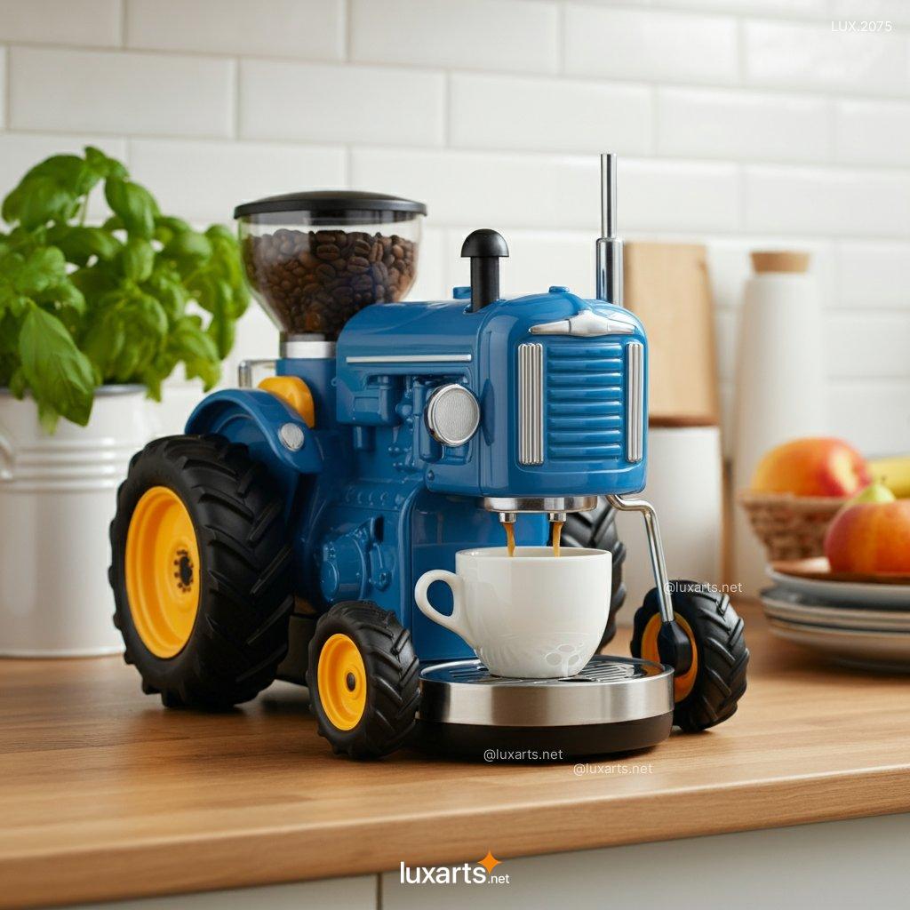 tractor shaped coffee makers