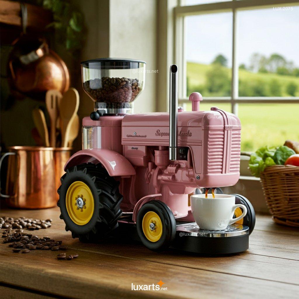 tractor shaped coffee makers