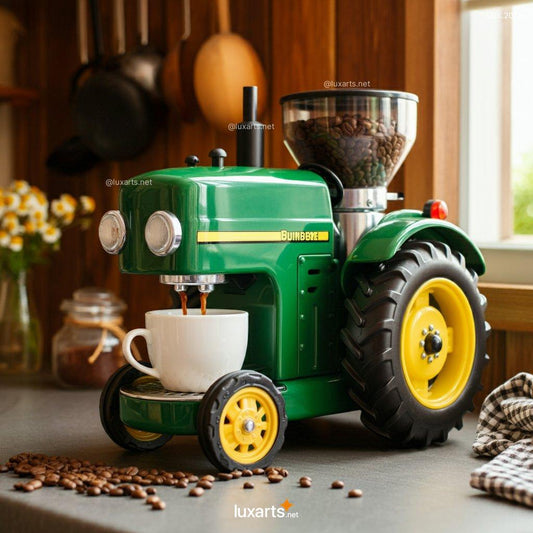 tractor shaped coffee makers